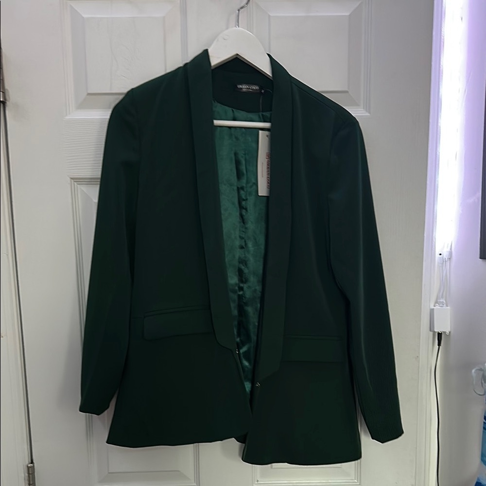 Urban Coco Forest Green Blazer – NWT (Size Medium)
